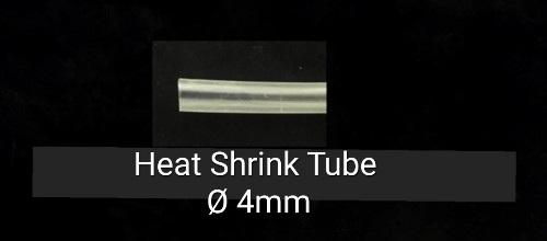 Heat Shrink Tube ø4mm 200m/roll Transparent